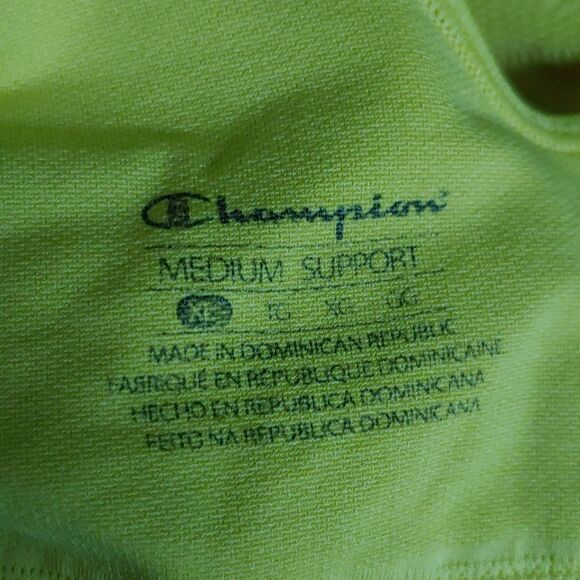 Champion Yellow Medium Support Sports Bra Sz XL - Picture 4 of 4